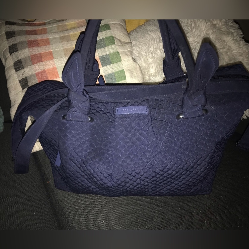 Navy Blue Quilted Vera Bradley Crossbody Bag